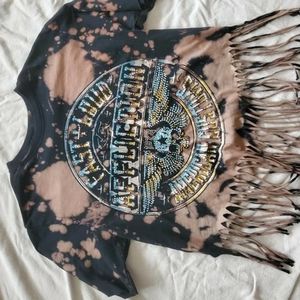 Affliction fringe top